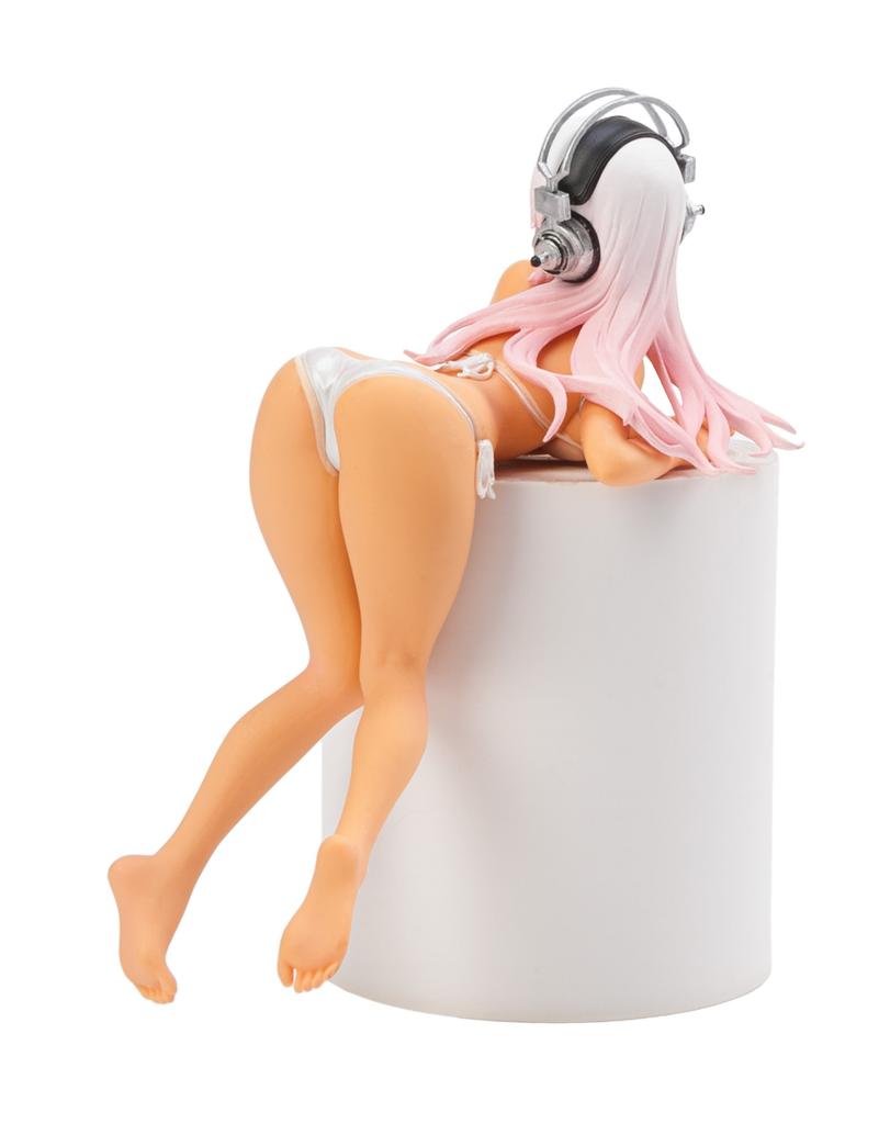 Super Sonico Noodle Stopper Figure Border Yellow More More Prize Item & Tan! Tan!