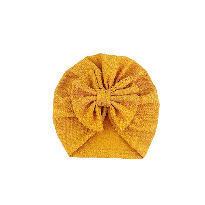 Bowknots Baby Hat Soft Turban Solid Big Bow jente Bonnet cap For Newborn