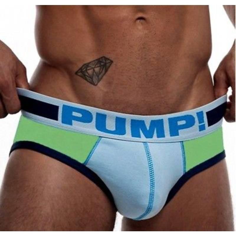 Pump! Men's Low Waist Sexy Triangle Underwear U Convex Hip-lifting Cotton Breathable Knickers
