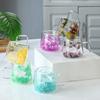 Real Flower Double-Layer Glass High Value Gift Coffee Cup High Borosilicate Simple Cup