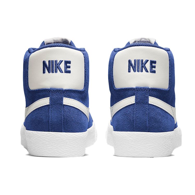 Nike Zoom Blazer Mid SB Deep Royal Blue Unisex Sneakers Hvit Sail 864349-403