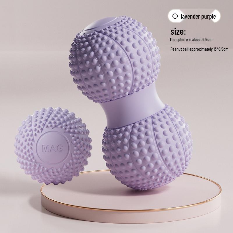 Peanut Fascia Ball: Foot, Lumbar & Neck Massage for Muscle Relaxation and Yoga Fitness.