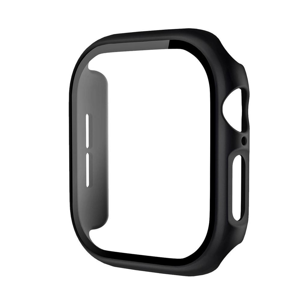Tempered Glass+Cover For Apple Watch 42mm 46mm 45mm 44mm 41mm 40mm Hard PC Screen Protector Case iWatch Series 11 10 9 8 7 6 SE3