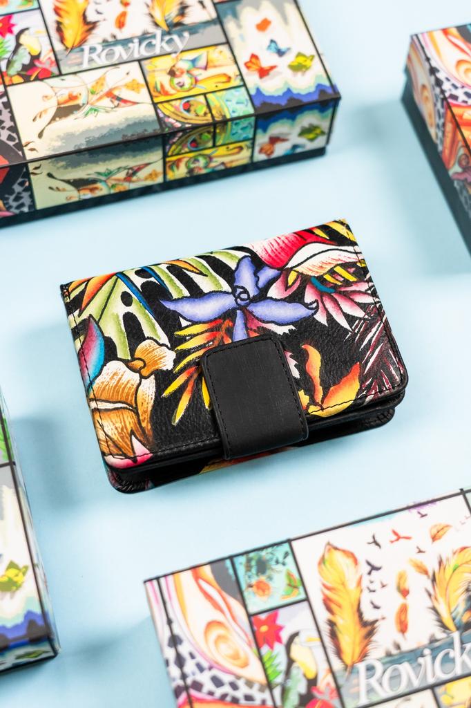 Women's leather wallet R-N109-ART-21-7163