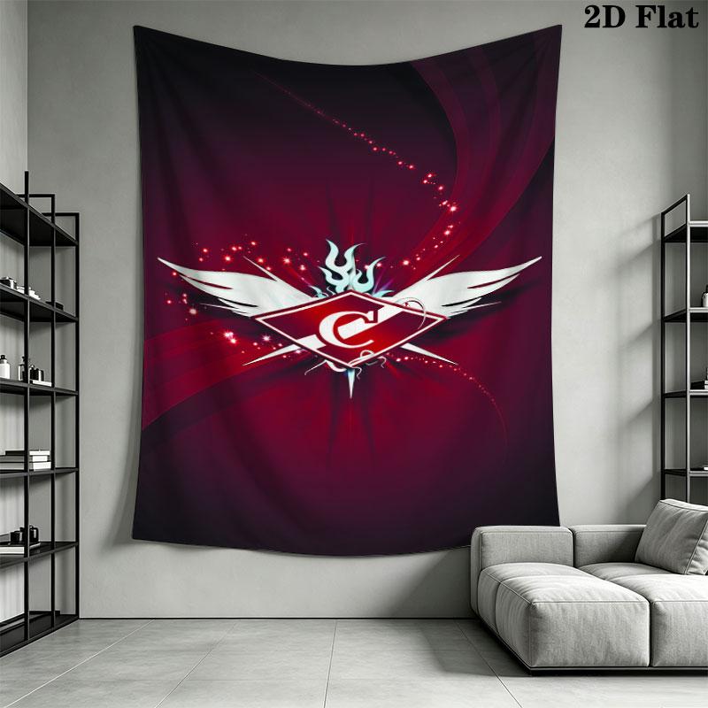 Spartak Moscow Spirit Wall Hanging Printed Fabric Blanket Decorative Tapestries for Bedroom Living Room Home Decor