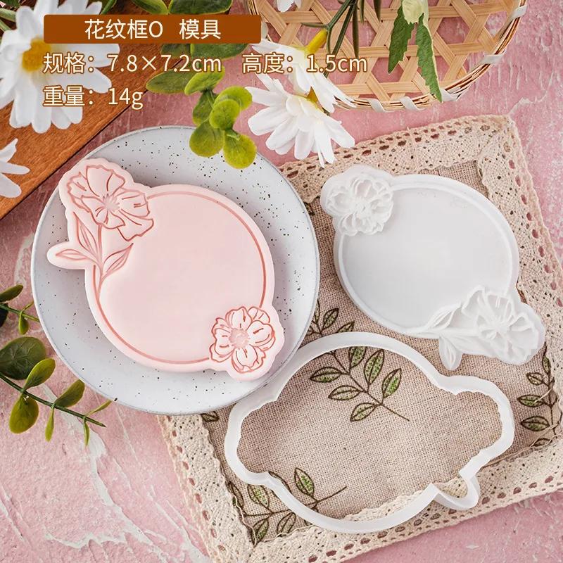 Christmas Fondant Biscuit Mould Xmas English Letter Embossing Stamp Dessert Cake Decoration Acrylic Pastry Cookie Cutter Tools