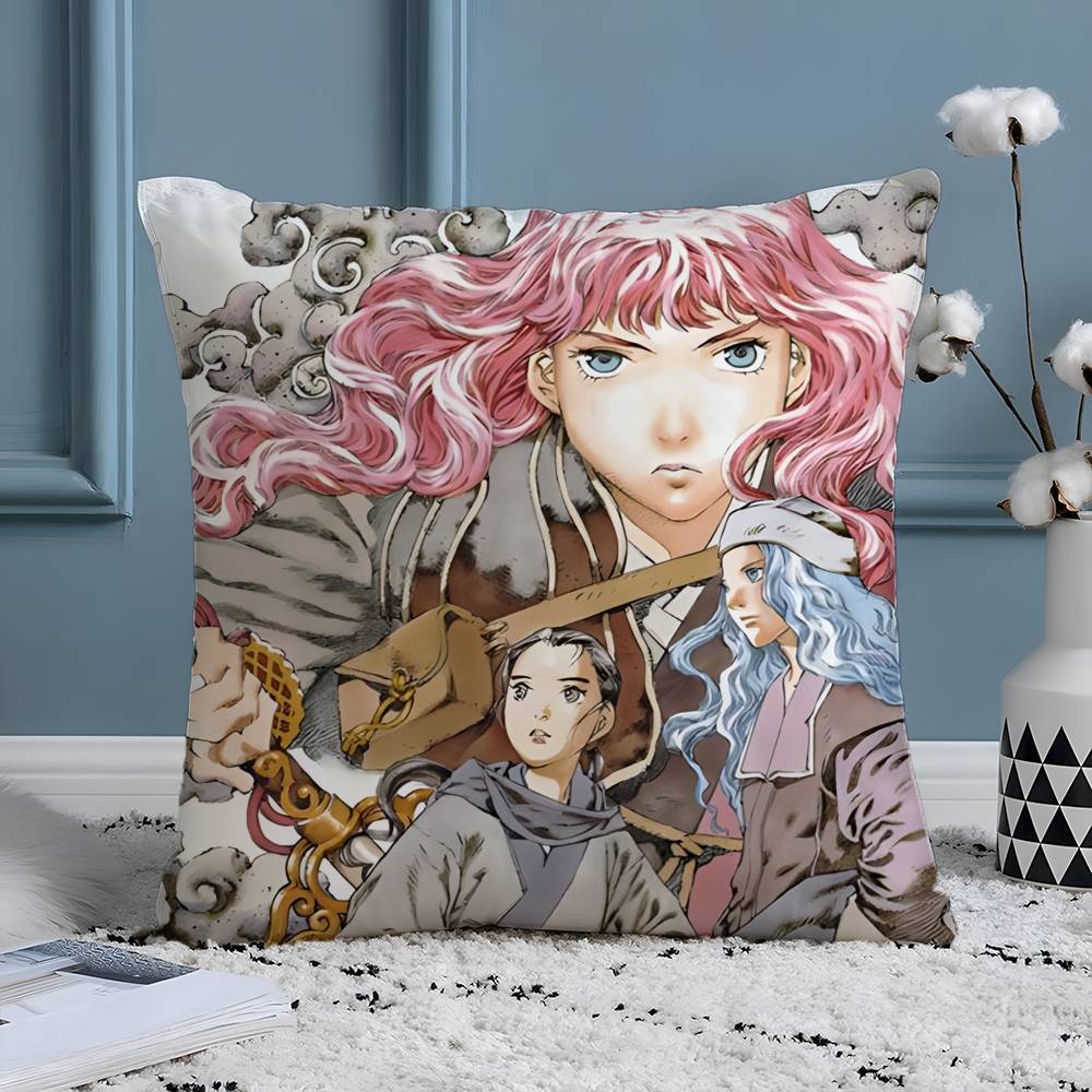 Beautiful Cool Comics The Twelve Kingdoms-K Pillow Case Silky elegant Comfort Sofa Bed  Invisible zipper Beach pillowcase