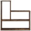 Wall Shelf Smoked Oak 60 x 11 x 60 cm Engineered Wood
