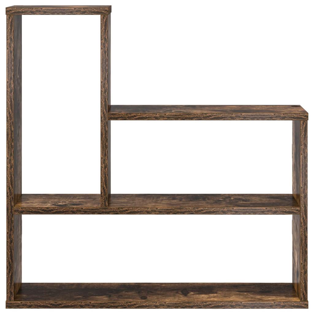 Wall Shelf Smoked Oak 60 x 11 x 60 cm Engineered Wood