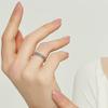 Huitan Cross Band Women Finger Rings High-quality  Color Metal Rings Daily Wear Modern Fashion Female Accessories Jewelry