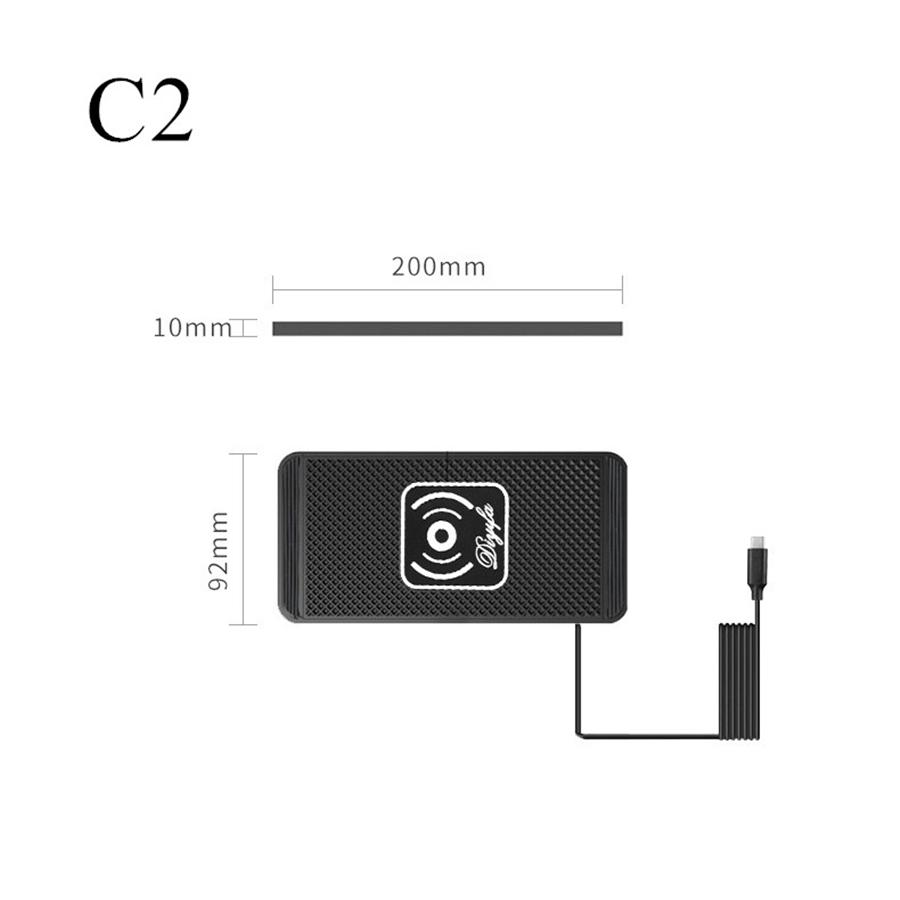 15W Car Fast Wireless Charger Silicone Pad Cradle Stand Dock for Samsung S20 S10 iPhone 13 12 11 Pro Xs Max Wireless Charging Stand