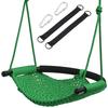 UPstore Swing Hammock for Indoors and Large Play Easy To Install Children, Adults, Outdoors, Seat, Backrest, Equipment, Garden, Outdoor, (Green/Green)