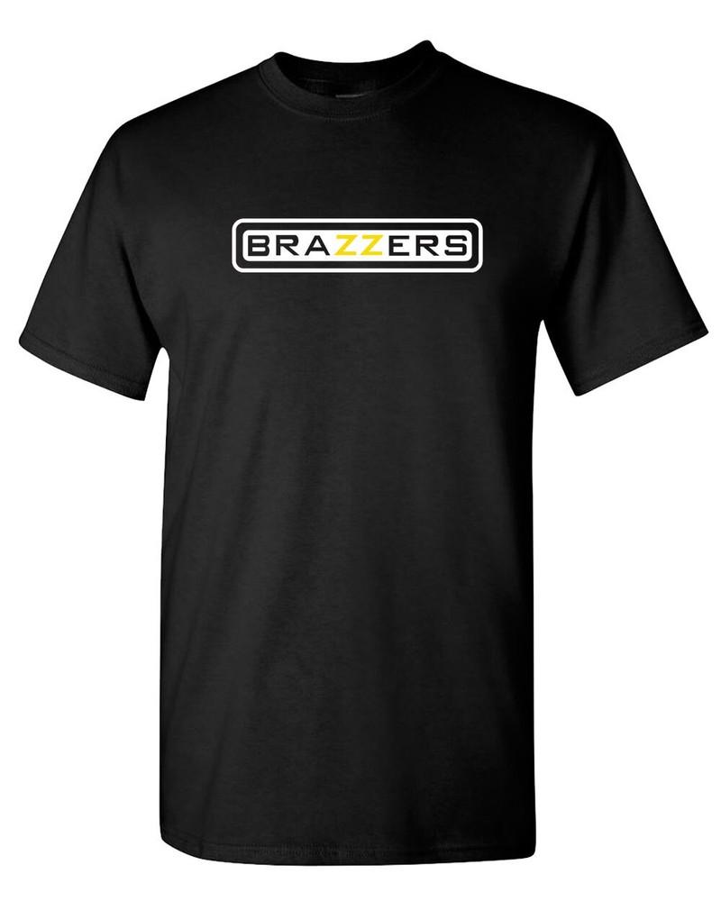 Смешной дизайн футболки Brazzers Компания взрослого развлечения Футболка Унисекс S