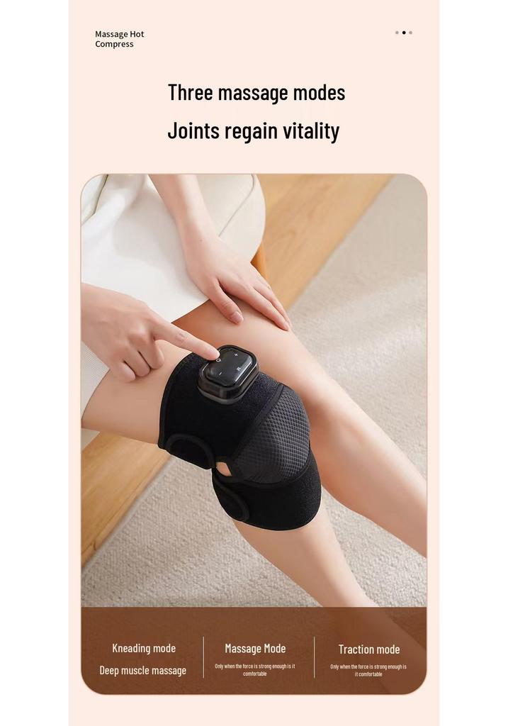 Magnetic Knee Massager with Heated Shoulder, Elbow, and Knee Pads for Joint Relief