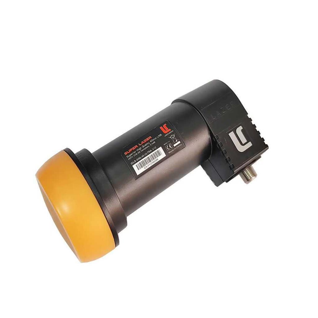 High Gain Low Noise Dual Local Oscillator 9750/10600 Ku-Band LNB with Single Output - 'Big Black Head' Downconverter