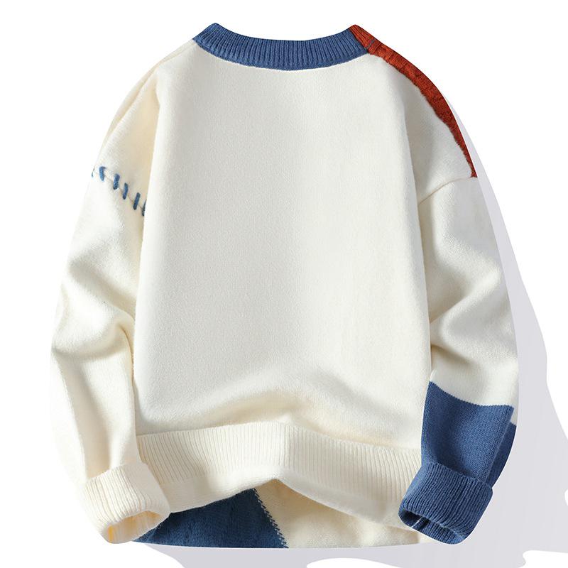 2024 Winter Men's Fleece Sweater: Japanese & Korean Style Knitwear