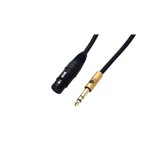 Klisjé 6,35 mm TRS til XLR Canon Konverteringskabel (2-pakning) 6,35 mm (1/4 tomme) Stereo hann til XLR hunn konverteringskabel (1m)