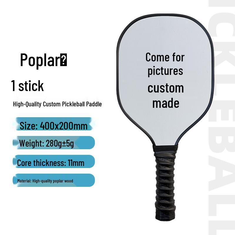 Customized Carbon Fiber Pickleball Paddle with Kevlar, Fiberglass, and Titanium Wire - Custom Logo & Pattern