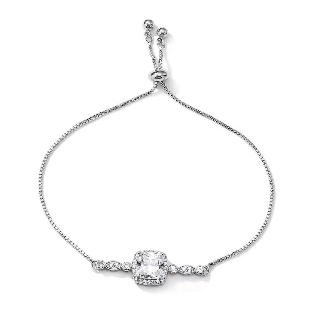 Stylish Geometric Zirconia Bracelet For Women Perfect For Gifting Special Occasions