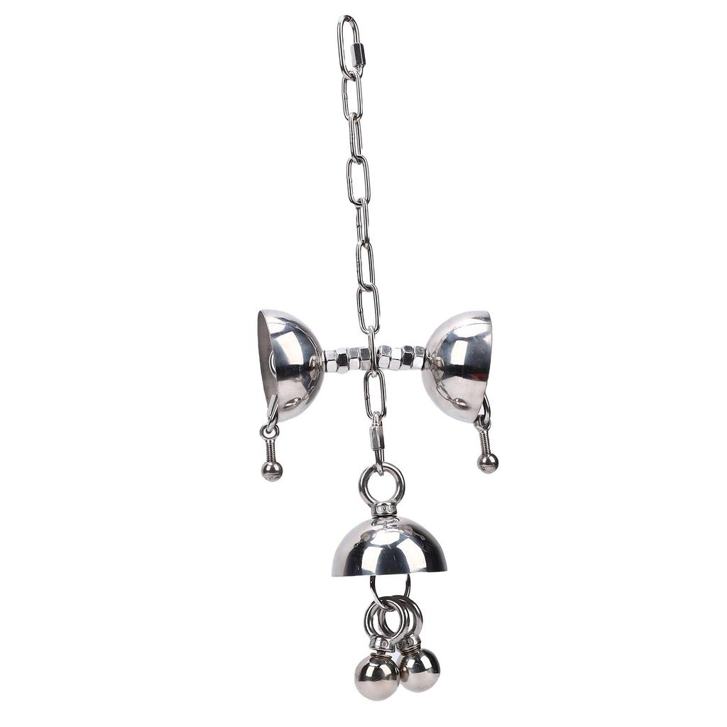   Stainless Steel   Interactive Bird Toy Puzzle for Large  s Cage Hanging Chew Toy  