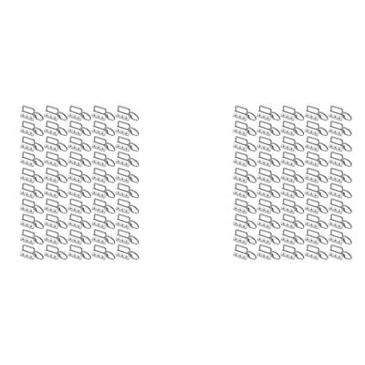 ABWR-100Pcs Key Fob Hardware With Split Rings Set Tail Clips For Wristlet Clamp Lanyard Keychain DIY Tool With Ring