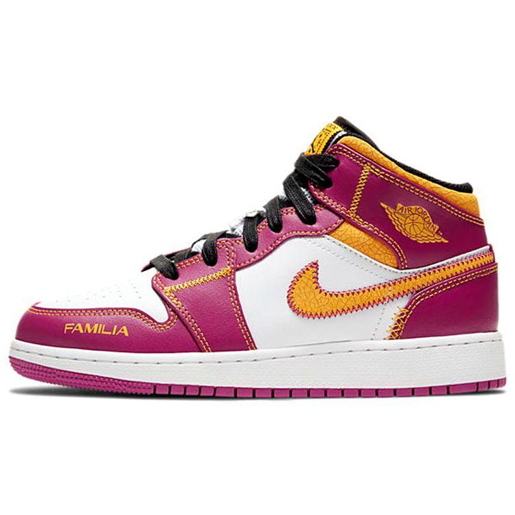 

Детские кроссовки Air Jordan 1 GS Día de Muertos Фиолетовый Белый Фуксия DC0500-100