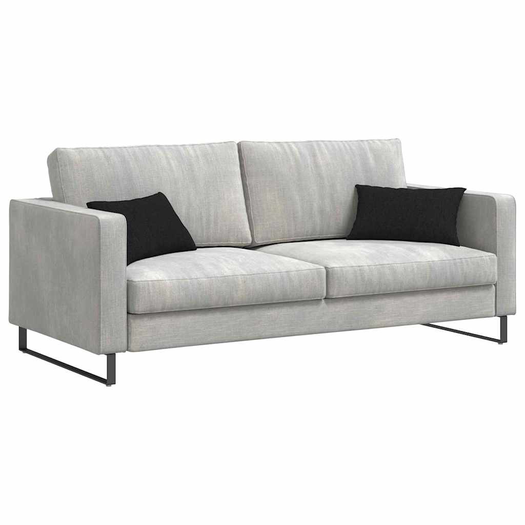 Sofa Cushions 2 Pcs Black 50 X 30 Cm Fabric