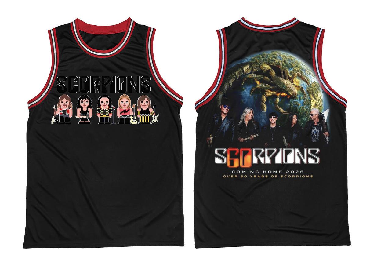 Special New Scorpions Basketball Jersey Shirt S-5XL Men Band Jersey VA846 Unisex T-Shirt L