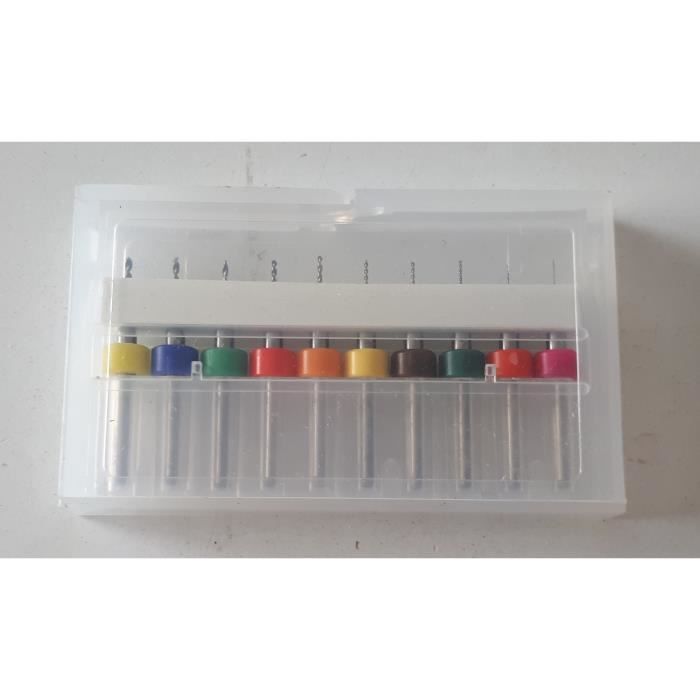 HAOCHER TOOL SV 10pcs Mini Drill Bit Set 0.3-1.2mm 101-4B21