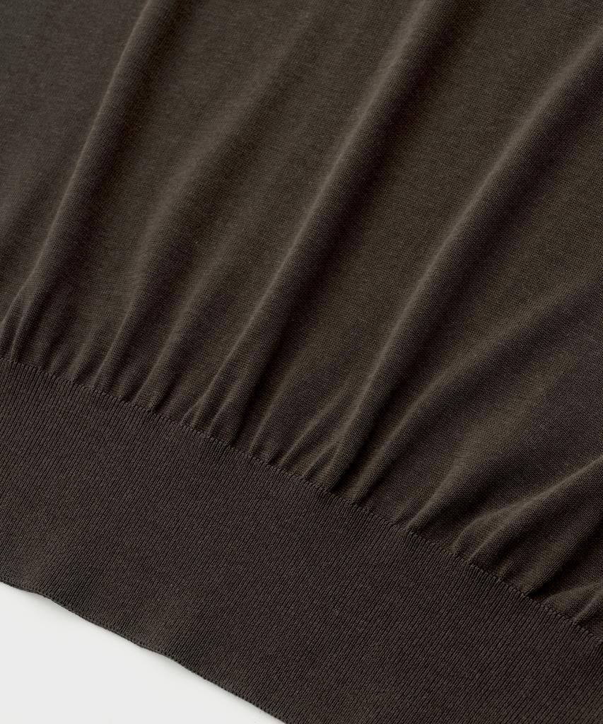 Another Office Layer Silk Knit Vest (Pewter)