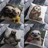 Sloth Cute Animal Pillow Over Living Room Sofa Cushion Cover Home Decoration Bedroom Room Bed Pillow Cover
