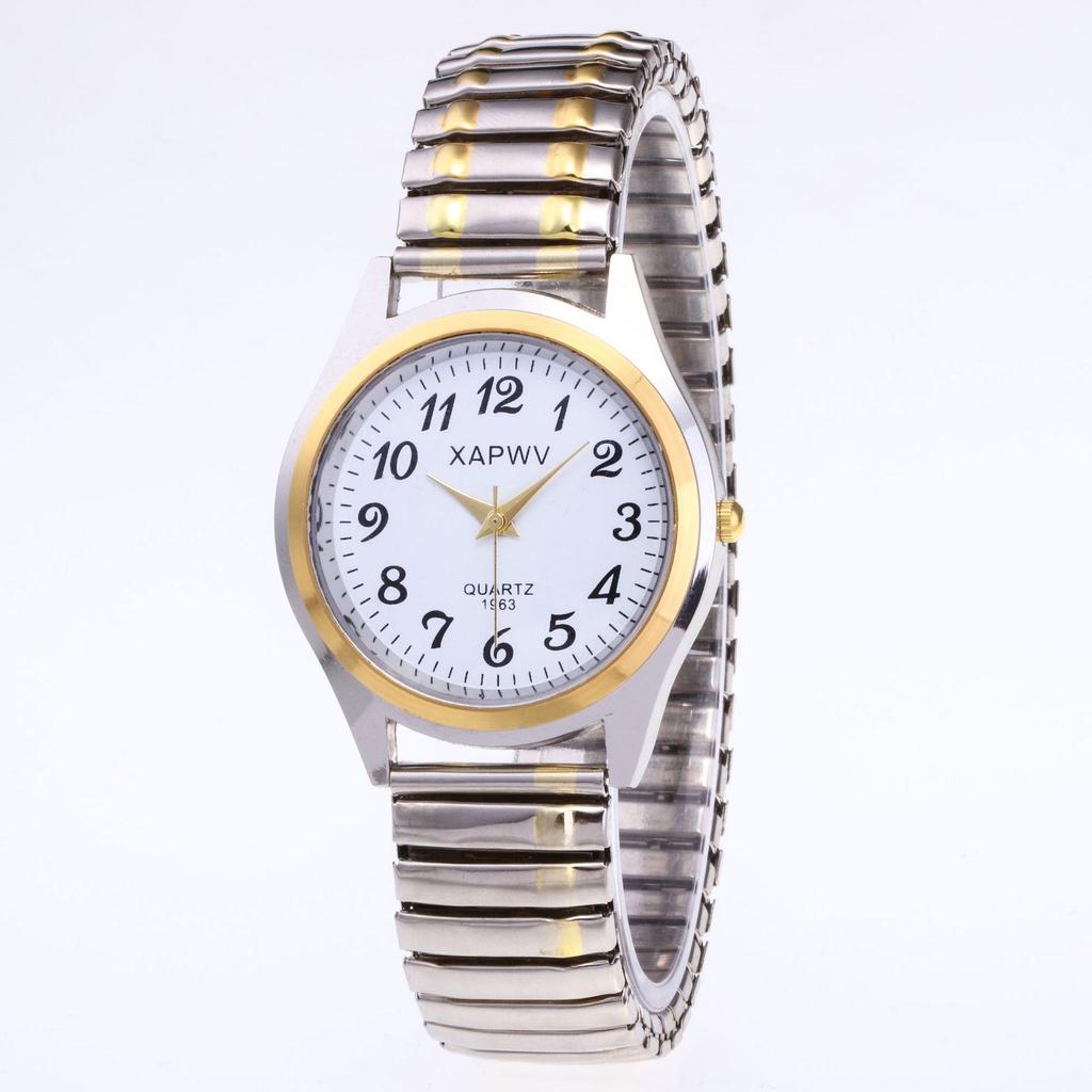 Large Dial Quartz Watch with Elastic Band for Men & Women