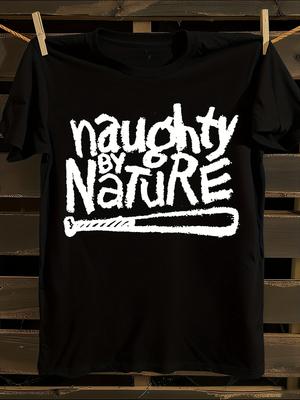 Naughty By Nature and Wit OPP Logo Oversized Hip-Hop T-shirt