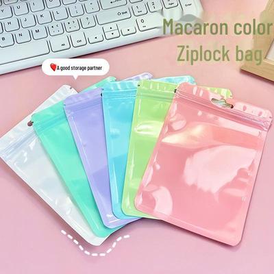 Colorful Transparent Zipper Bag for Makeup Brush Storage