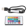 USB Bluetooth RGB Light Strip Controller with Remote Control for 4 Pin 5V LED Strip Lights