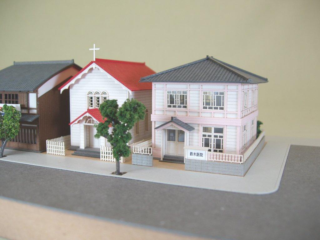 Sankei Nostalgic Diorama Hospital 1/150 Series MP03-22