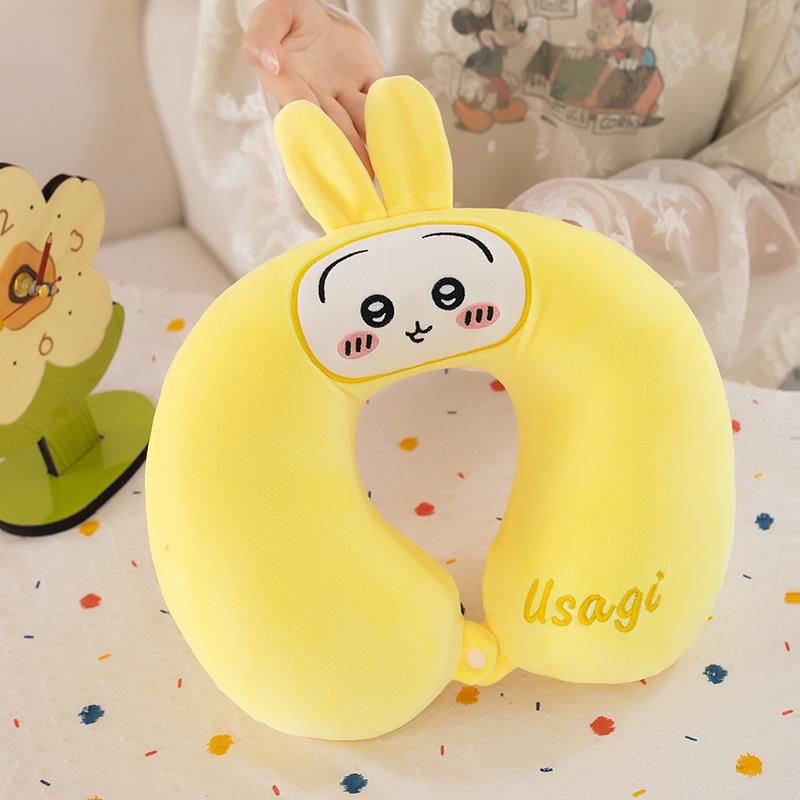 Jiyikawa Memory Cotton U-Shaped Pillow Small Hachi Usaki Office Classroom Nap Pillow Car Neck Pillow