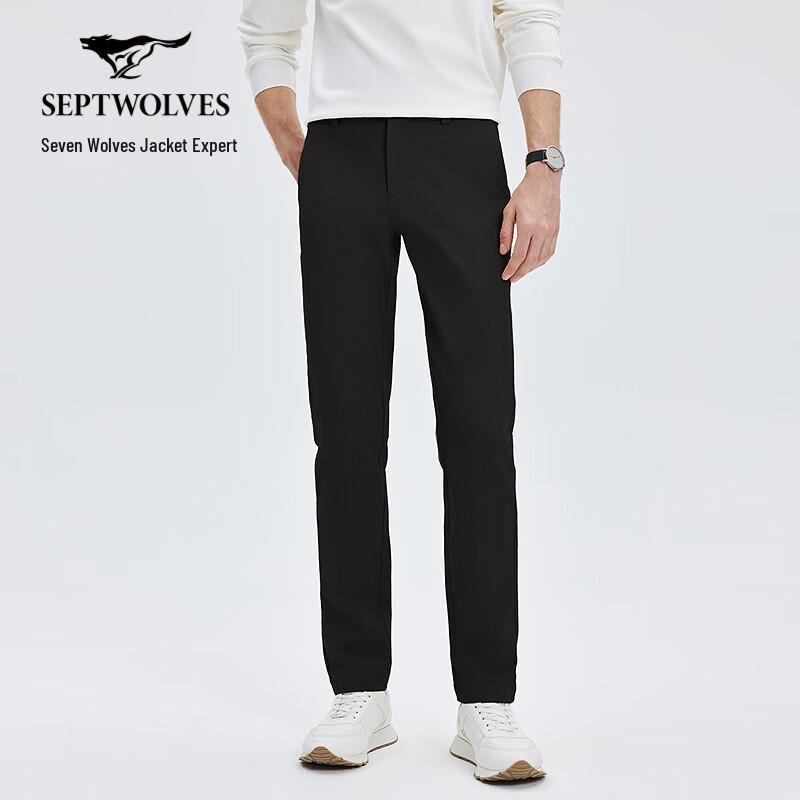 SEPTWOLVES Men's Brushed Stretch Wrinkle-Resistant Casual Pants
