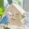 Parrots Grinding Scratchers Perch Bird Stand Cage Toy House Rack Toy Grinding Perch Birdhouse Supplies