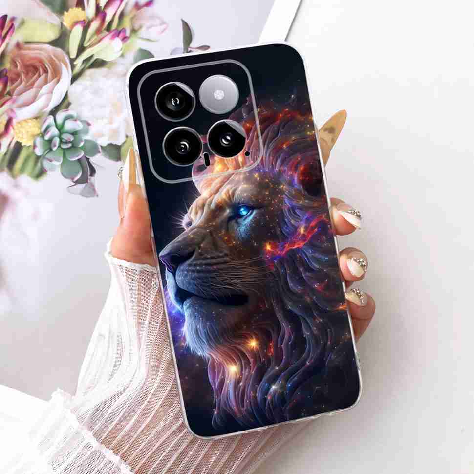 For Xiaomi Mi 14 5G 23127PN0CC Case Fashion Dragon Butterfly Silicone TPU Cover For Xiaomi Mi14 5G 6.36" 23127PN0CG Phone Shell