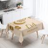 Eid Home Decoration Tablecloth Ramadan Arabic Calligraphy Muslim Decorative Tablecloth Waterproof and Stain-proof