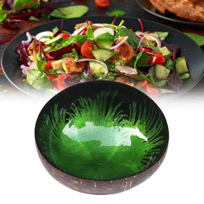 Anahtar Saklama Kabuğu Ev Tepsisi Hindistan Cevizi Kasesi Konteyner Dekorasyon Salata El Sanatları