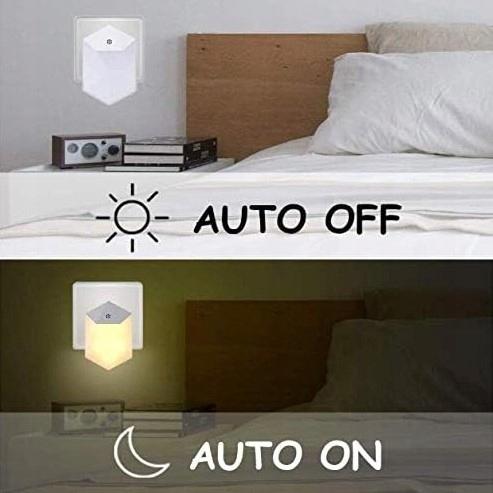 Lamp with twilight sensor for contact light