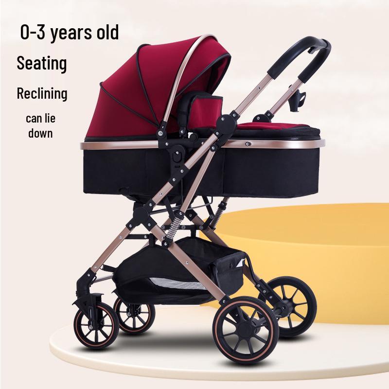 

Легкая, Двусторонняя Детская Коляска: Сиденье и наклон, Высокий ландшафтный дизайн с амортизацией