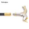 Golden White Rhinoceros Head Fashion Walking Stick Decorative Stick Cospaly Vintage Party Fashionable Walking Cane Crosier 91cm