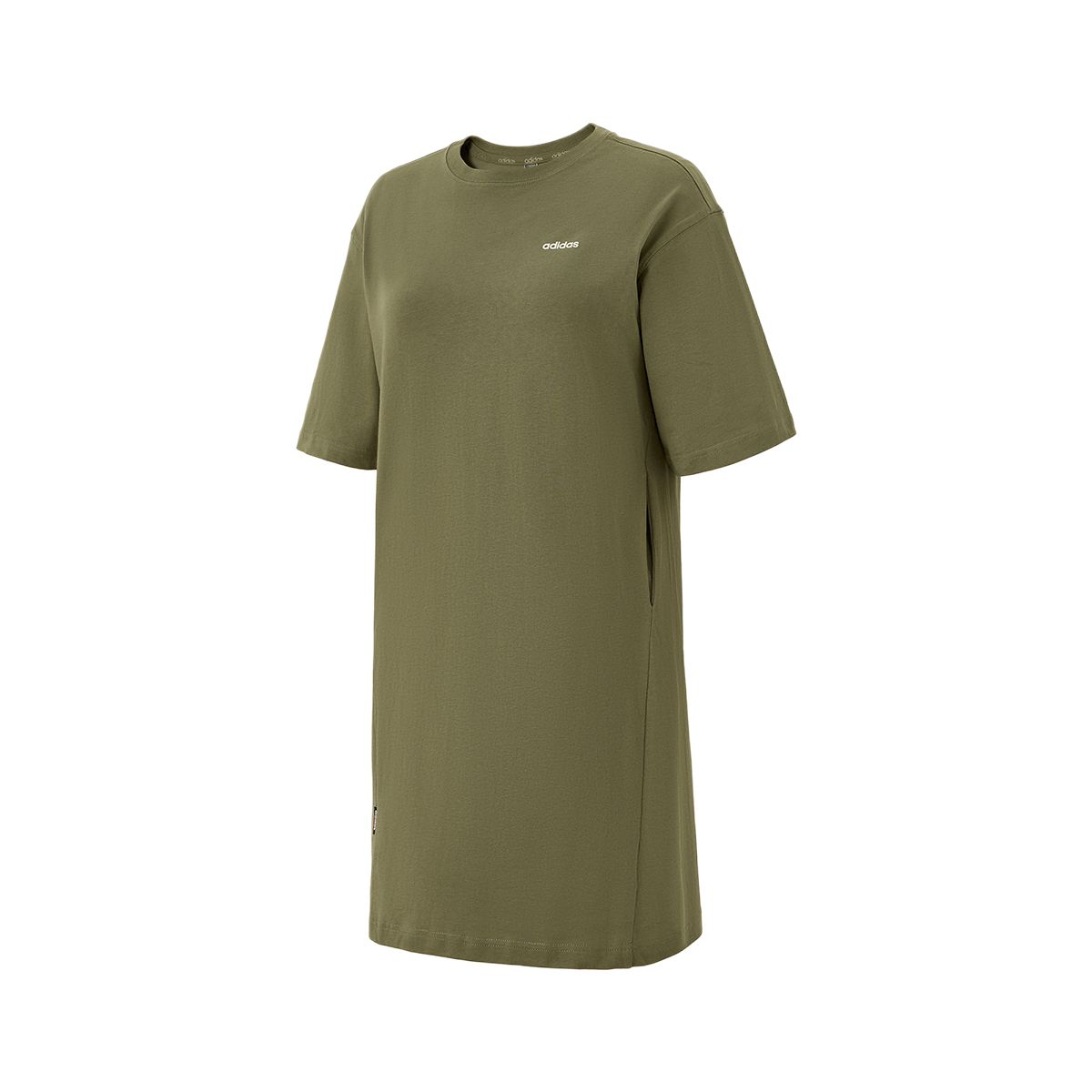 

Adidas Casual Minimalist Round Neck Short Sleeve T-Shirt Women Tops Green JI5085 XS