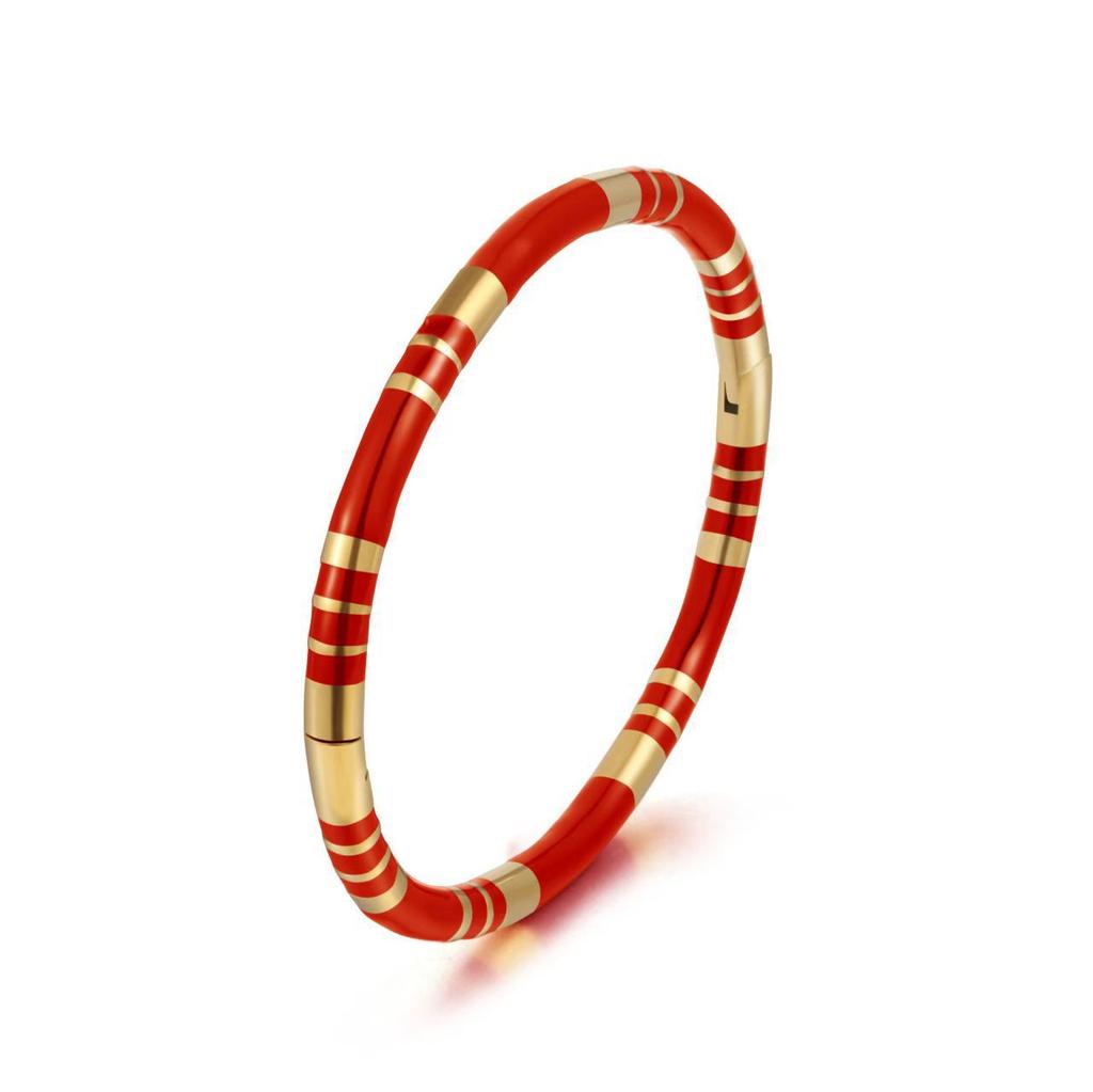 Handmade Enamel Simple Design Niche Buckle Bracelet