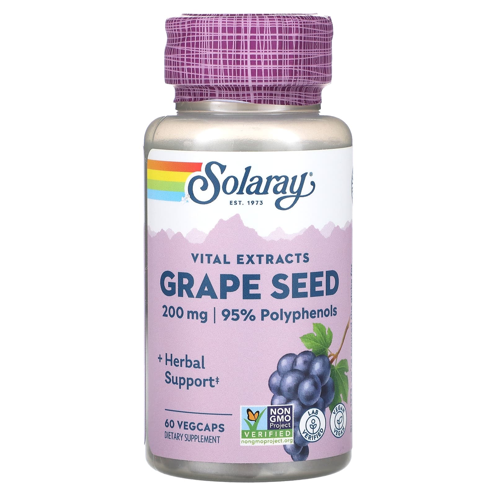 

Grape Seed Extract, 200 Mg, 60 Veggie Capsules