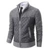 Men's Padded Thickened Fall and Winter Knitwear Splicing Sweater Coat Men's Jacket Cardigan