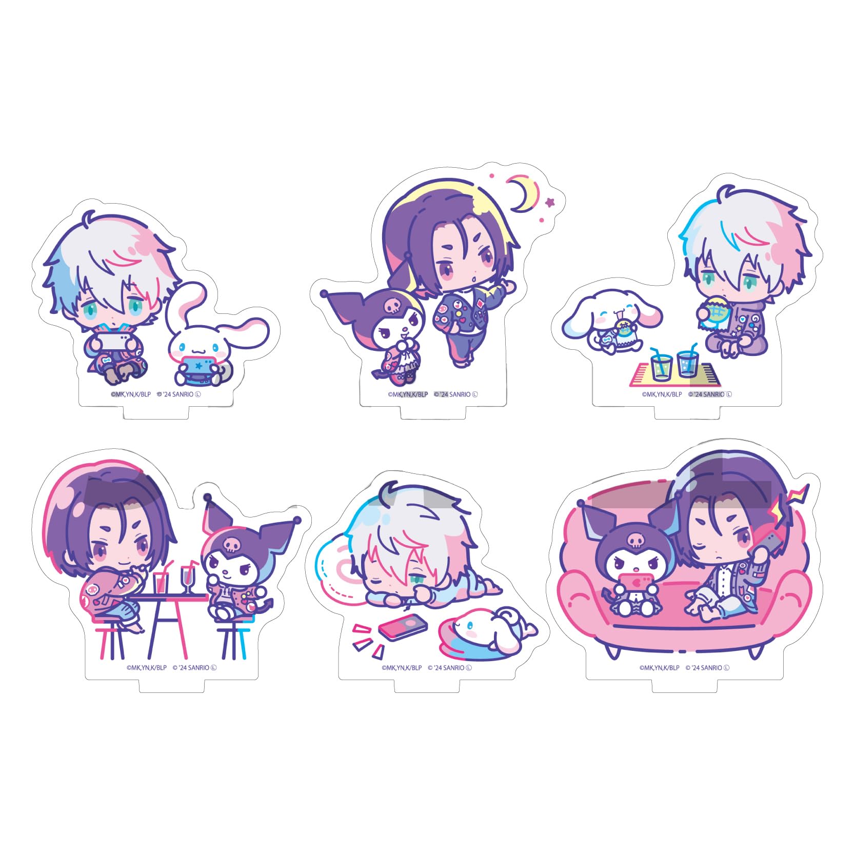 

TV Anime x Sanrio Characters 03 Acrylic Petit Stand Complete Set of Blue Lock [Collaboration Illustration] (Box 6)